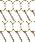 10 Pack Zinc Plated Ring Lynch Pins For Trailers And Equipment, Heavy Duty Iron Locking Pins For Trucks, Mowers, And Farm Gear