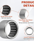 Diagram highlighting features of 8Pcs 18x24x16 mm Needle Roller Bearings Full Complement Drawn Cup Open End Steel for gearboxes