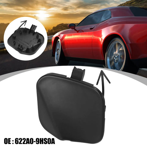Front Right Bumper Tow Hook Cover For Nissan Altima 2016 2017 2018 Replacement Eye Cap OE 622A0 9HS0A DIY Easy Install