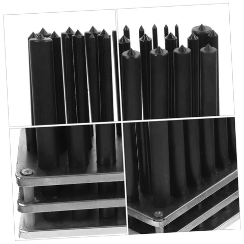 Non Slip Positioning Cylindrical Punch Set With Base For Woodworking And Mechanical Maintenance DIY Projects Pro Grade Punch Kit 28 Piece