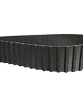 410-5M-25 HTD Timing Belt 410mm Long By 25mm Wide 82-Tooth With 3.8mm Thickness, Closed-Loop Pulley Belt For CNC Machines And 3D Printers, Heavy Duty Rubber With Reinforced Nylon Cords, Durable High-Tensile Belt Built To Last, black toothed timing belt