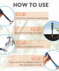How to use Easy To Use Soil pH Tester For Indoor Pots And Outdoor Gardens Pro Grade pH Meter For Soil And Water Quick Accurate Readings.
