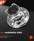 Rear Left Wheel Bearing And Hub Assembly With ABS For Toyota Camry 2002 To 2011 Highlander 2001 To 2003 Avalon Solara And Lexus ES300 ES330 ES350. High hardness steel shown.