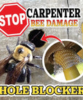 Patented Carpenter Bee Traps For Outdoor Use With 304 Stainless Steel Mesh Seal and Stop Woodpecker Damage illustration