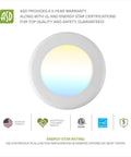 12 Pack 4 Inch LED Disk Lights Dimmable Flush Mount And Surface Mount Ceiling Fixtures 2700K To 5000K 5CCT 685 Lumens