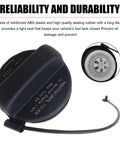 Nissan Infiniti Compatible Fuel Tank Cap With Tight Seal And Rubber Ring ABS Heat Resistant Port Cover with reliability text