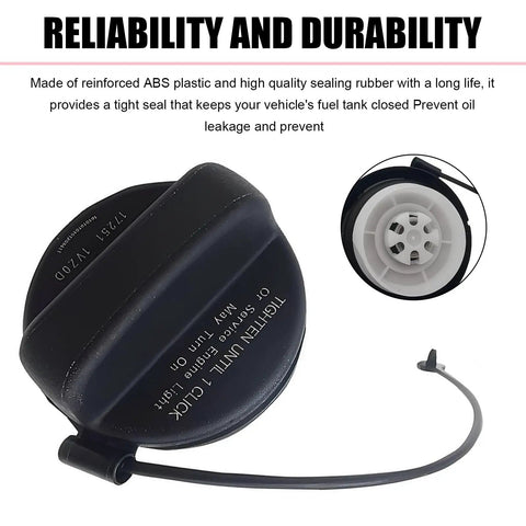 Nissan Infiniti Compatible Fuel Tank Cap With Tight Seal And Rubber Ring ABS Heat Resistant Port Cover with reliability text