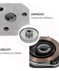 Stylish Steel Coil Spring For Drill Press Spindle Repair With Bouncy Elasticity And Easy Install Fit For Milling Machine Metalworking Tool Replacement Part, showing detailed metal structure.