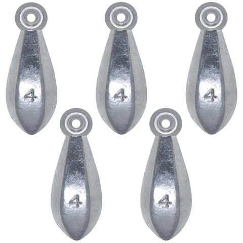 Bullet Fishing Sinkers Weights Set For Surf And Saltwater Casting Assorted 1oz 2oz 3oz 4oz Heavy Duty Sinker Pack