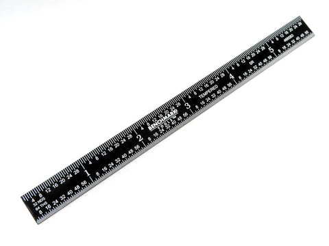 Flexible 6 Inch Machinist Rule Pro Grade With 5R Markings Dual Readings For 10ths And 100ths On One Side Tempered Steel