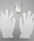 Compact Emergency Kit With Medical Grade Gear And Sturdy Hardshell Case, nitrile gloves and packaged CPR mask displayed.
