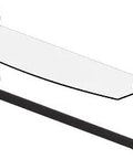 Slick Glass Shelf With Integrated Towel Bar, 24 Inch By 5 Inch, Brushed Bronze Finish, durable bathroom organizer for modern showers.