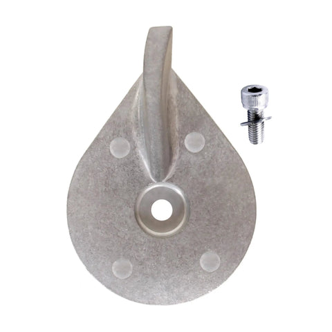 Beefy Zinc Alloy Trim Tab Anode For Mercury Mariner Force Outboard Motors 25HP 30HP 35HP 40HP 45HP 50HP 2 4 Stroke Replacement Part 822157T2
