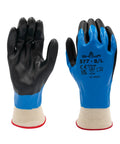Nitrile Foam Fully Coated General Purpose Work Gloves With Poly Nylon Liner, 13-Gauge XL, Latex Free, front and back view