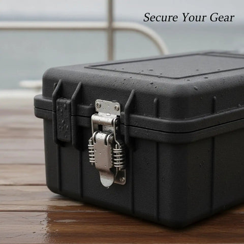 Heavy Duty Spring Loaded Toggle Latch For Secure Tackle Box And Custom Storage Case Lock on waterproof storage box.