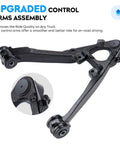 Cadillac Front Lower Control Arm Suspension Kit With Ball Joints For 2007 Through 2015 Escalade, assembly view.