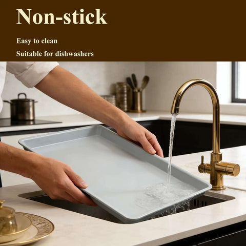 Washing Ceramic Nonstick Baking Sheet For Oven Cookin 15x10 Inches Durable Aluminum Tray With PTFE And PFOA Free Coating