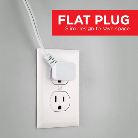 Flat plug of 24 Inch Plug In Linkable Under Cabinet Light With High Low Off Switch For Dope Warm White 2700K LED Kitchen Lighting 750 Lumens