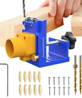 Heavy Duty Pocket Hole Jig Kit With Integrated Dust Catcher Quick Lock Handles and Dead Accurate Alignment for No Sweat Woodworking Drilling
