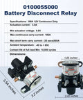 12V 100 Amp Battery Disconnect Latching Relay For RV And Automobile Battery Isolation Solenoid Replacement 01-00055-000