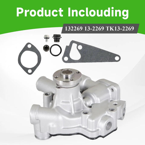Heavy Duty Water Pump Replacement For Thermo King Tripac APU Evolution TK270 TK370 TK374 with mounting gaskets and fittings.