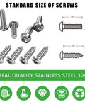 Anti Theft License Plate Screws Kit With Center Thimble Security For Cars Trucks And Motorcycles No Cap Rustproof Stainless Steel M6 1/4 Inch Bolts With Caps Front And Rear Mounting Hardware Karuzka 3rd Gen Upgraded, showing M6 stainless steel screws with dimensions and design features.