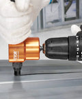 Double Head Sheet Metal Nibbler Cutter For Drills, 360 Degree Cutting Attachment with Extra Punch cutting metal sheet