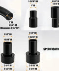 10 Ft Dust Collection Hose Kit With Five Fittings For Woodworking Tools Home Use And Wet Dry Shop Vacuums specifications diagram