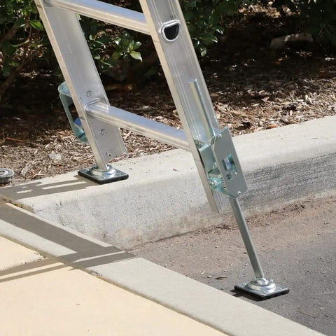 Two Heavy Duty Ladder Levelers That Exceed ANSI 14.8 and OSHA Safety Standards, 2000 Pound Load Capacity, Lab Tested Six Times During Production