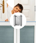 Double Action Spring Door Hinges 2 Pack Stainless Steel Heavy Duty Butt Hinges With Smooth Operation showing reversible swing application