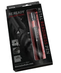 All Weather Readiness Metal Tactical Pen With Bolt Action Clicker Glass Breaker Tip Heavy Duty Aluminum Body Black Ink in packaging