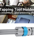 Floating Tap Holder For CNC Milling Machines With Telescopic Action And Straight Shank Adapter in ER20 toolholder setup