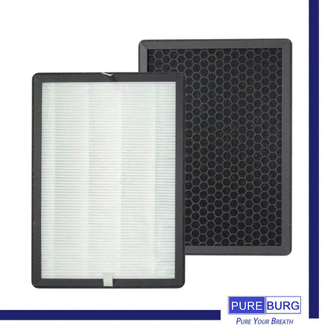 No-Brainer Replacement Air Filter Pack For MOOKA KOIOS GL-FS32 And AZEUS GL-FS32 Air Purifiers H13 True HEPA Plus Activated Carbon 2-In-1