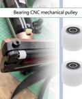 Two Pack Nylon Sliding Pulley Bearings 40x30mm With 6000ZZ Rolling Bearings for Conveyor Belts, Doors, Windows, Mechanical Pulleys