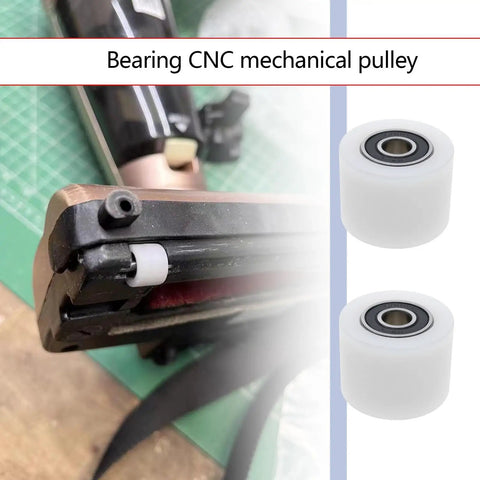 Two Pack Nylon Sliding Pulley Bearings 40x30mm With 6000ZZ Rolling Bearings for Conveyor Belts, Doors, Windows, Mechanical Pulleys