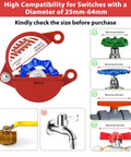 Gate Valve Lockout For One Inch To Two And A Half Inch Valves With Three Eighth Inch Padlock Hole Red Nylon Shell Ideal For Hose Bib Lockout