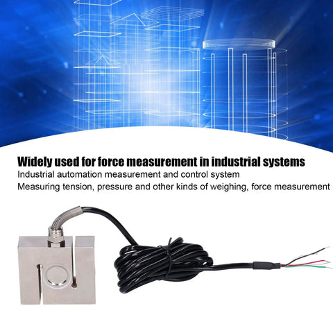 Heavy Duty Tensile And Compression Force Sensor For Industrial Automation And Control Systems One Ton Load Measurement S Type Transducer with wiring