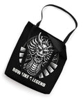 Dragon Boat Racing Tote Bag For Fans And Athletes, Festival Vibe Style with dragon design, 16x16 inch polyester fabric
