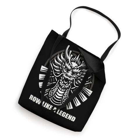 Dragon Boat Racing Tote Bag For Fans And Athletes, Festival Vibe Style with dragon design, 16x16 inch polyester fabric