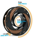 Multicolor PLA 3D Printer Filament 1.75mm 200g Pack Vacuum Sealed With Desiccant 205 225C Nozzle Temperature Compatible With Most Printers Blue Green Orange Red Colors 6 Inch Spool 1.5 Inch Wide Hub