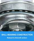 3-inch stainless steel caster wheel with ball-bearing construction; set of 4 for metal prep tables