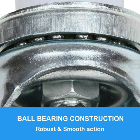 3-inch stainless steel caster wheel with ball-bearing construction; set of 4 for metal prep tables
