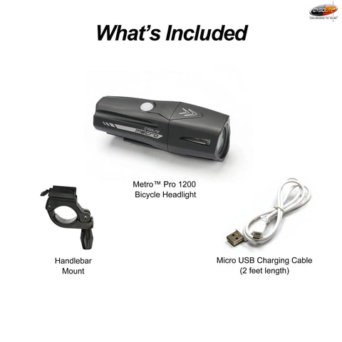 1,200 Lumen USB Rechargeable Bike Light With 9 Night And Day Modes IP67 Waterproof Headlight For Road Mountain And Commuter Bikes Long Range Beam Beefed Up Wide Coverage Built For Tough Night Rides