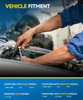 Mechanic installing High Amp Alternator For Ford Fusion 2006 2009 3.0L Mercury Milan 2006 2009 3.0L And Lincoln Zephyr 2006 12V
