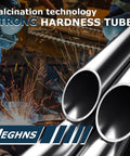 Vughens calcination technology showcasing strong hardness tube with industrial sparks in the background