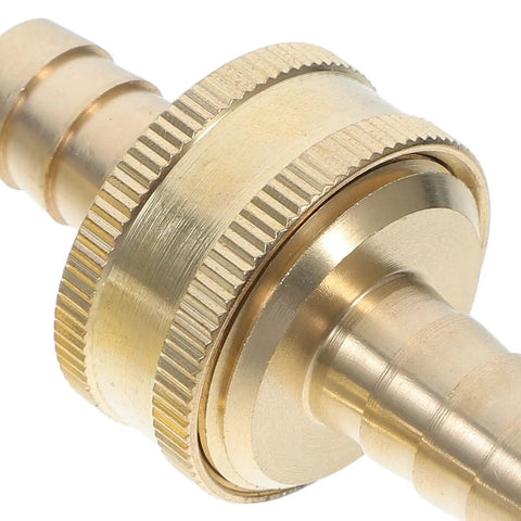 Ditch The Leaky Hose Old Fittings And Grab This Brass 1/2 Inch Barb Repair Kit With Secure Fixing Ring For Super Durable Car Washing And Garden Water Connection That Is Just The Thing You Need brass hose repair fitting close-up