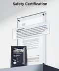 Safety certification display with Nugget Ice Maker Descaler For H8120 6 Pack Descaling Solution Keeps Nugget Ice Machines Clean And Scale Free Safe Tubing Prevents Corrosion Easy To Mix And Use Ideal For Home Bar And Kitchen.