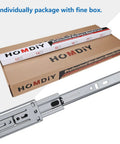 10 Pairs 16 Inch Soft Close Drawer Slides Full Extension Ball Bearing Cabinet Slides Heavy Duty 50 to 75 Lb Capacity Packaging