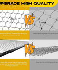 Comparison of 60mm vs 70mm chain links used in Beefy 4x5 Foot Drag Harrow For ATV And UTV with rust resistant chain field leveler