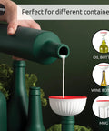 Cool Mushroom Shaped Silicone Funnel Foldable Kitchen Tool For Easy Jar And Bottle Transfers, durable BPA free design